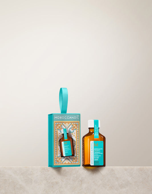 Moroccanoil Treatment Light hårolja som julsmycke