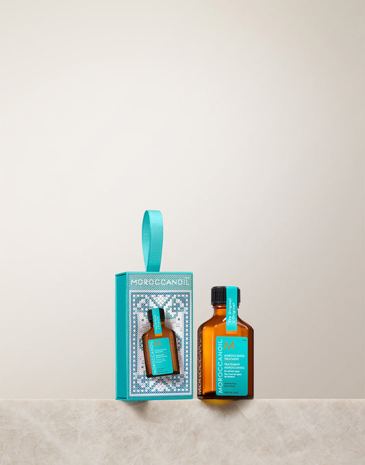 Moroccanoil Treatment hårolja som julsmycke