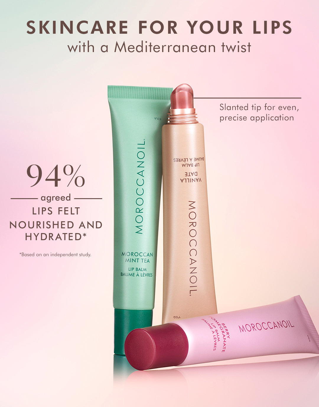 Moroccanoil läppbalsam-trio