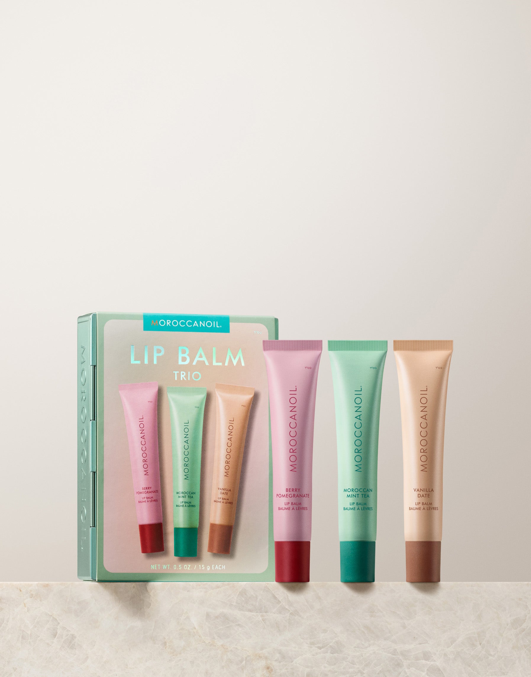 Moroccanoil läppbalsam-trio